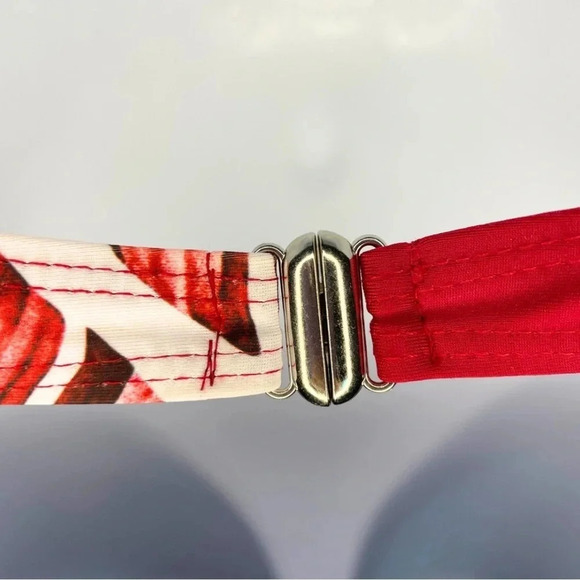 Tropical Palm Tree Res Leaf Print Bikini Set - Large, Like New. Ladies Swimwear - Picture 6 of 8